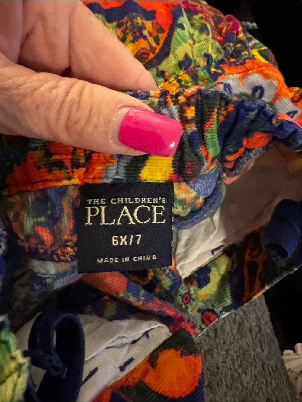 The Children's Place Neon Abstract Ruffle Skirt